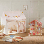 Tiny Land – Sweet Dreams Playset — Pink Dollhouse + Pink-White Playhouse