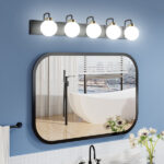 Allsumhome ExBrite – ExBrite 40″ 5-Light LED Vanity Light with Dimmable Switch & Tri-Color Temperature