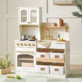 Tiny Land – Tiny Land Wooden Play Kitchen with Storage for Creative Toddlers