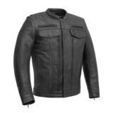 Raider Men’s Motorcycle Leather Jacket 4 interest-free installments, or from 45,13 $/mo